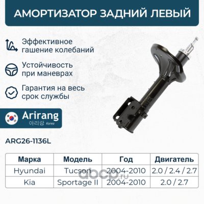 Амортизатор задний левый GAS