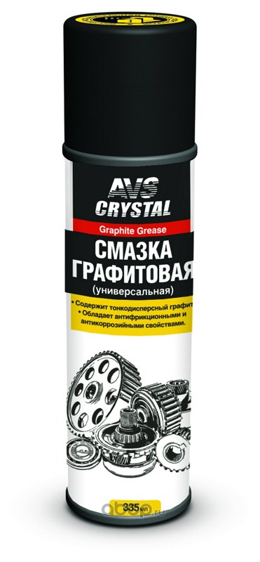 Смазка универсальная графитовая 335 мл (аэрозоль) AVK-143