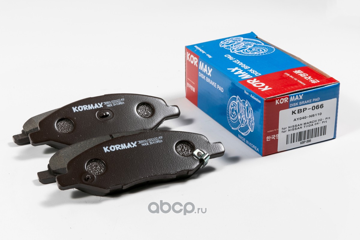Колодки тормозные дисковые · KORMAX KBP066