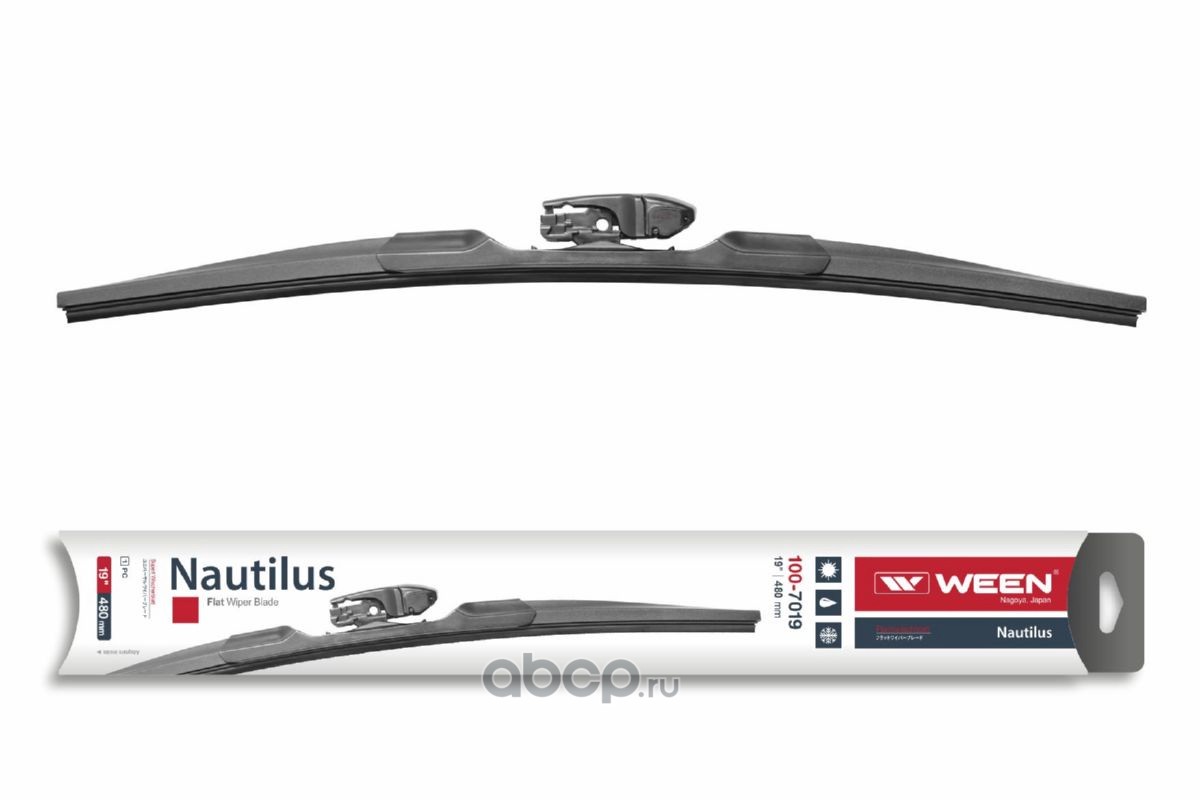 Щетка стеклоочистителя, Nautilus, 19/480mm
