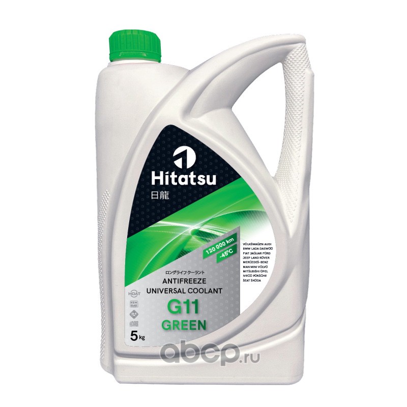 Антифриз Universal Coolant G11 GREEN, зеленый, готовый, -45, 5кг