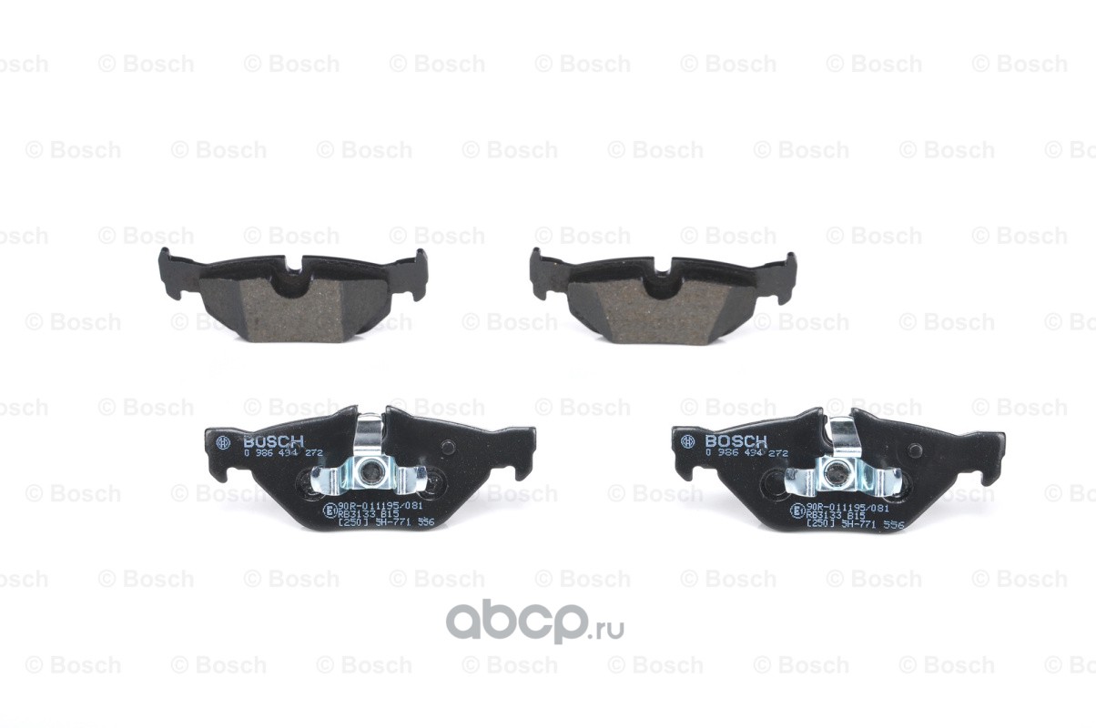 Колодки тормозные дисковые | зад | · BOSCH 0 986 494 272