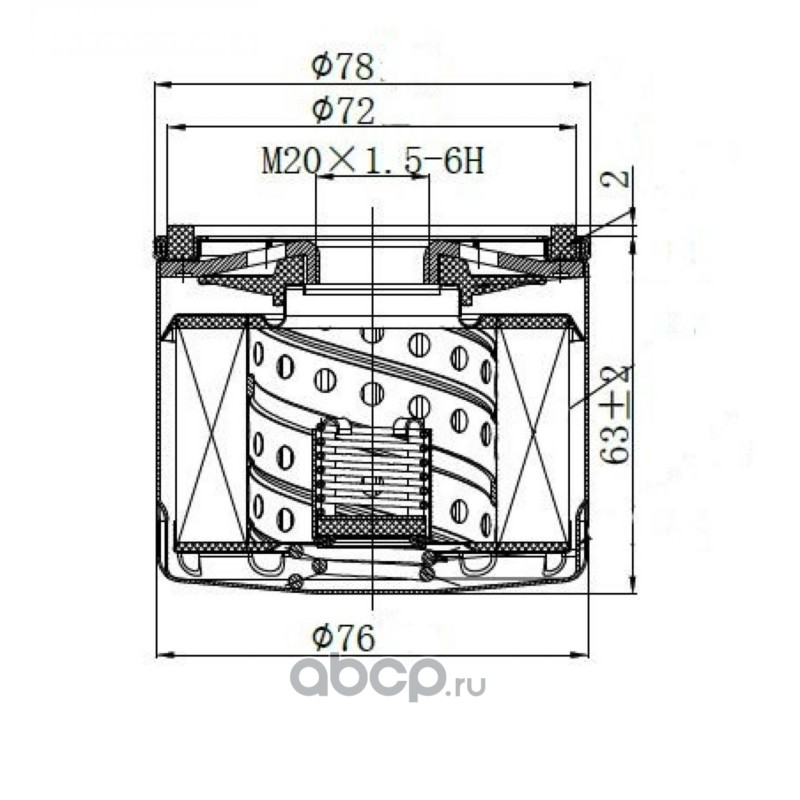 Фильтр для а/м Renault Duster (10-)/Nissan Qashqai (06-) 1.5d без Start/Stop (масл.)