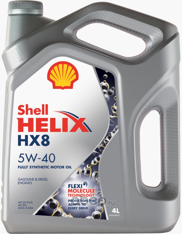 Масло моторное Синтетическое Helix HX8 5W-40 4л