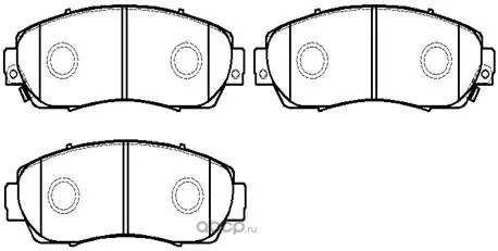 Колодки тормозные дисковые передн ACURA: RDX 07-11 \ HONDA: Accord Crosstour 10-11, Odyssey 05-10, CR-V 07-11