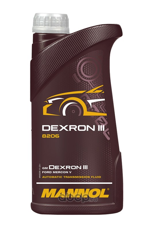 Жидкость трансмиссионная для АКПП полусинтетическая DEXRON III 1л · MANNOL MN82061