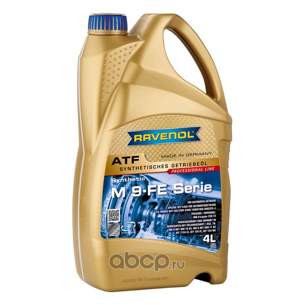 ТРАНСМИССИОННОЕ МАСЛО RAVENOL ATF MB 9FE-SERIE 4л.