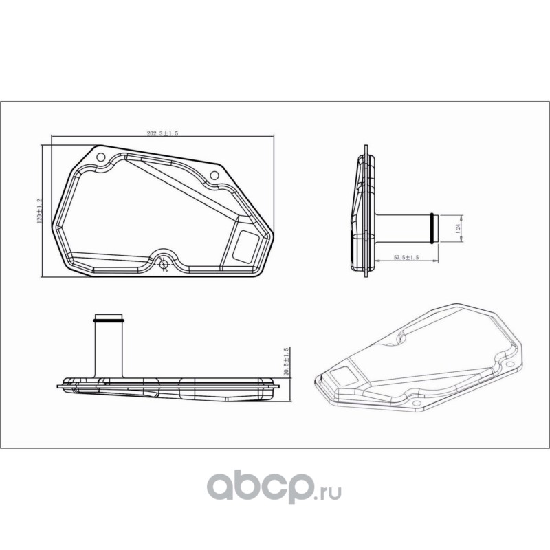 Фильтр АКПП для а/м Лада Vesta (15-)/XRay (16-)/Nissan Qashqai (06-) [JF015] груб.очистки