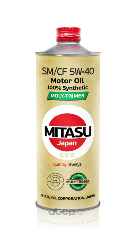 Mitasu 5w40 1l масло моторное moly-trimer sm