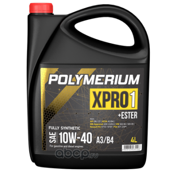 XPRO1 10w40 SN 4L fully synthetic