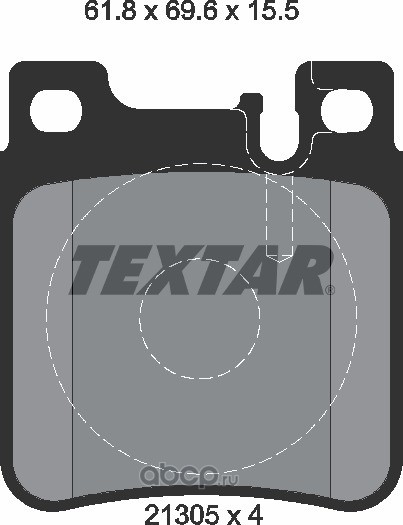 Колодки тормозные дисковые с противошумной пластиной Q+ | зад | · TEXTAR 2130501