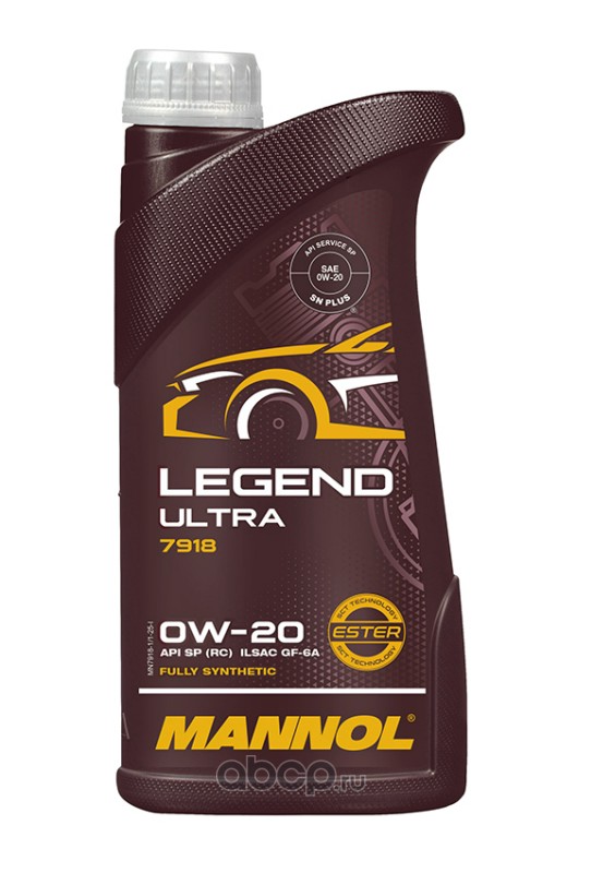 7918 Legend Ultra 0W-20 API SN Plus RC 1л