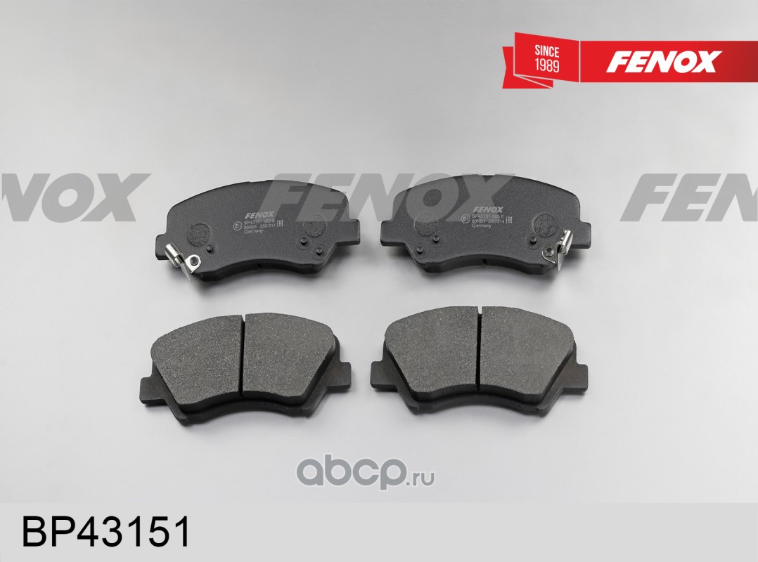 Колодки тормозные дисковые | перед прав/лев | · FENOX BP43151