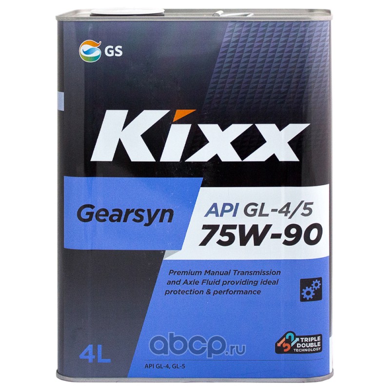 Трансмиссионное масло Kixx Gearsyn GL-4/5 75W-90 /4л синт.