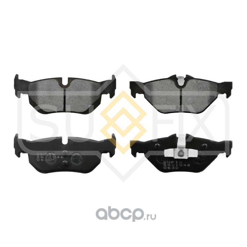 Колодки тормозные дисковые | зад | · SUFIX SX-1046