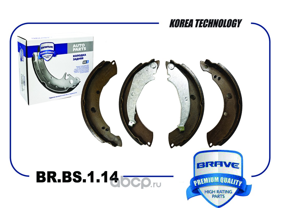 Колодка тормозная задняя · BRAVE BRBS114