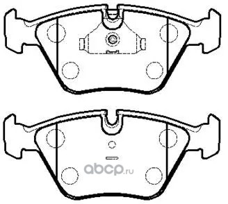 Колодки тормозные дисковые BMW: E32, E34, E36, E38, E46, E367 · HSB HP9377