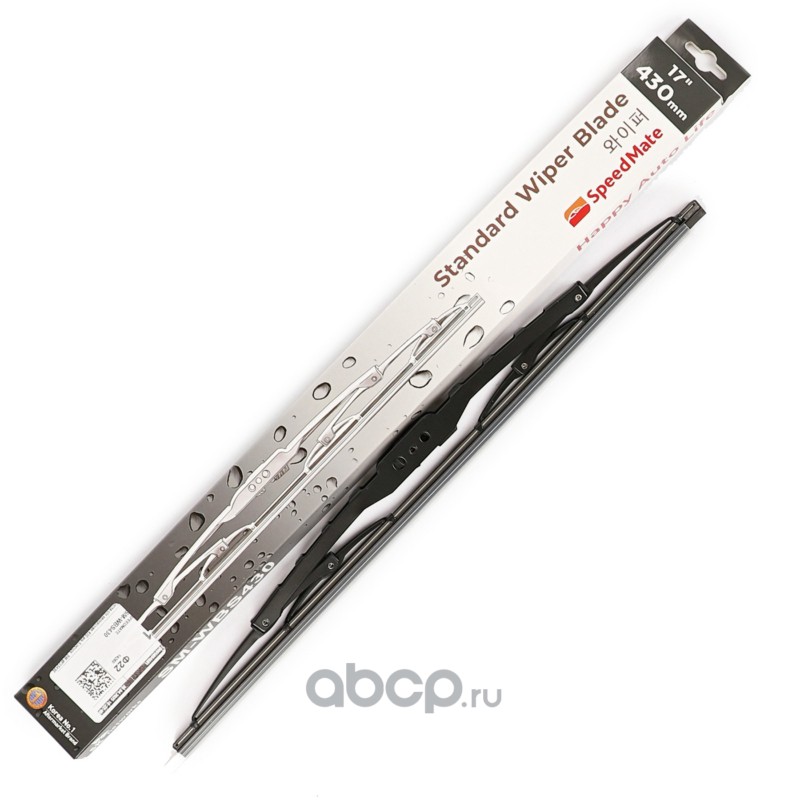 Щетка стеклоочистителя каркасная 430 мм КрючокSM-WBS430 · SPEEDMATE SMWBS430
