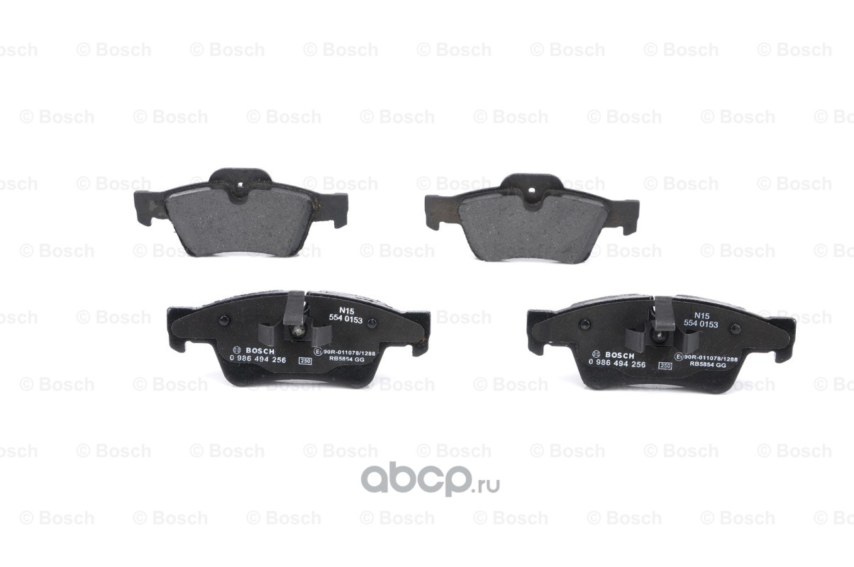 Колодки тормозные дисковые | зад | · BOSCH 0 986 494 256