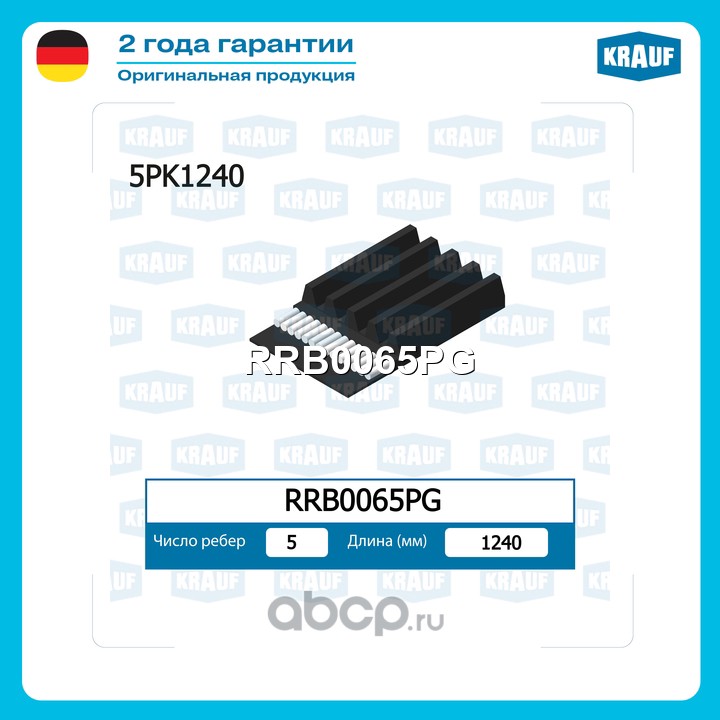 Ремень поликлиновой · KRAUF RRB0065PG