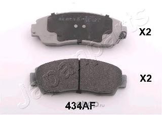 Колодки тормозные дисковые, комплект | перед | · JAPANPARTS PA-434AF