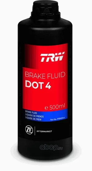 Жидкость тормозная DOT-4 0,5л