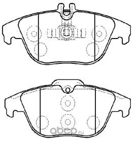 Колодки тормозные дисковые BENZ C Class(W204) 07-