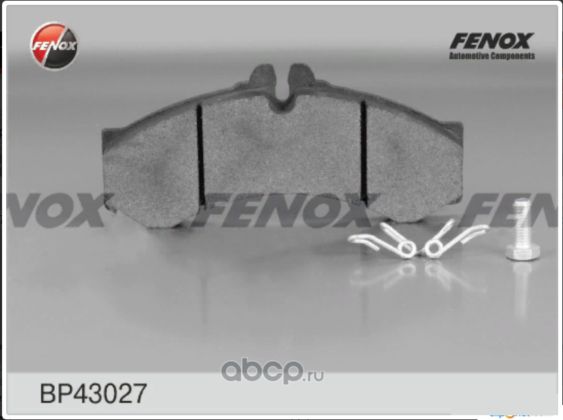 Колодки тормозные дисковые | перед прав/лев | · FENOX BP43027