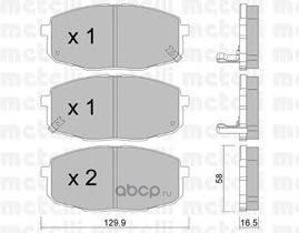 Колодки тормозные дисковые | перед | · METELLI 22-0513-0