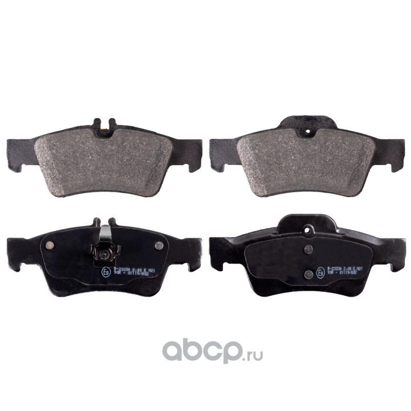 Колодки тормозные дисковые | зад | · BLUE PRINT ADU174203