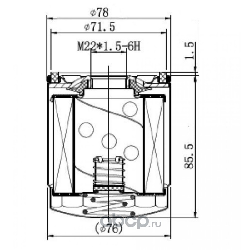 Фильтр масляный для а/м Geely Coolray (23-)/Emgrand (21-)/Cityray (24-) 1.5T [BHE15]