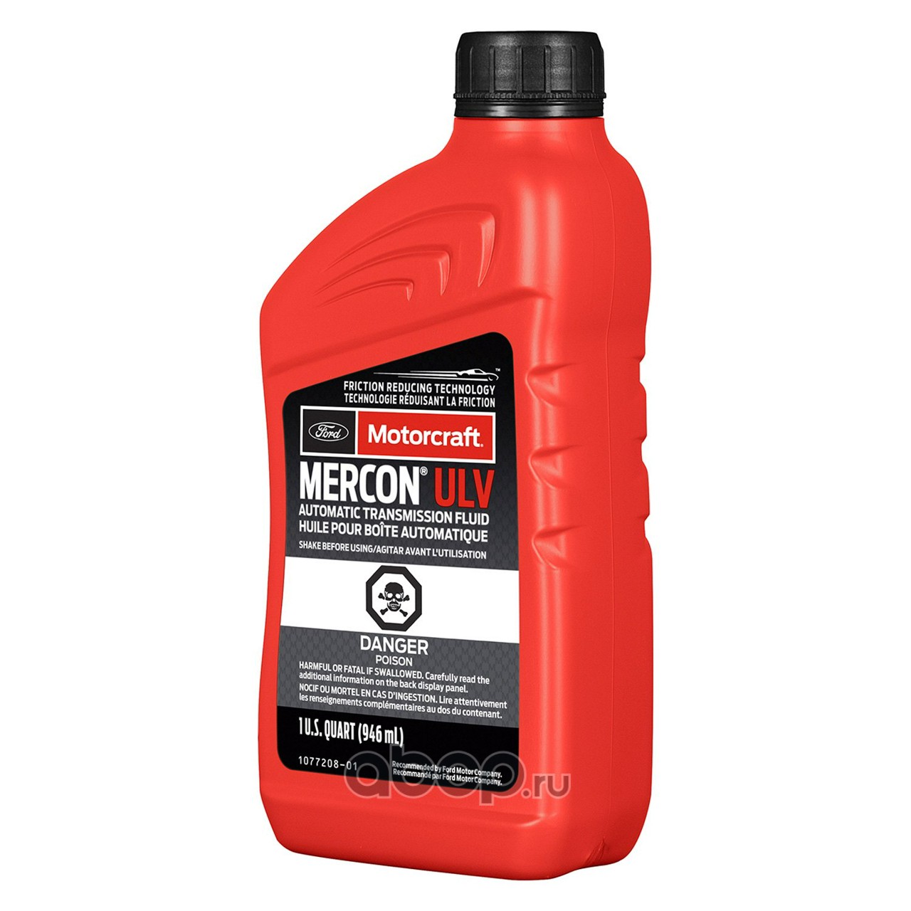 Масло трансмиссионное FORD MOTORCRAFT MERCON ULV (0,946 л)
