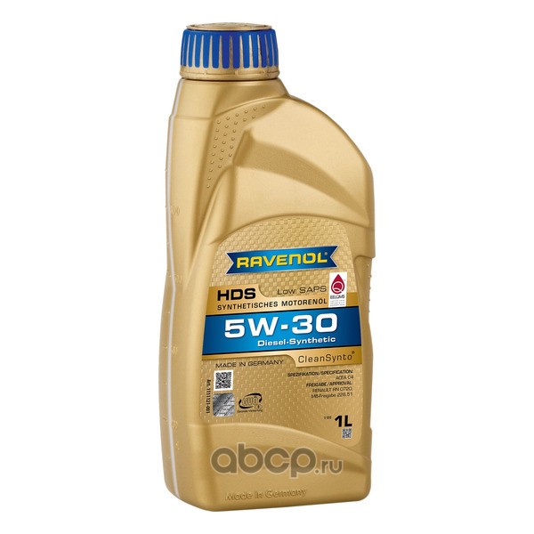 Моторное масло RAVENOL HDS Hydrocrack Diesel Specif SAE 5W-30 (1л) new
