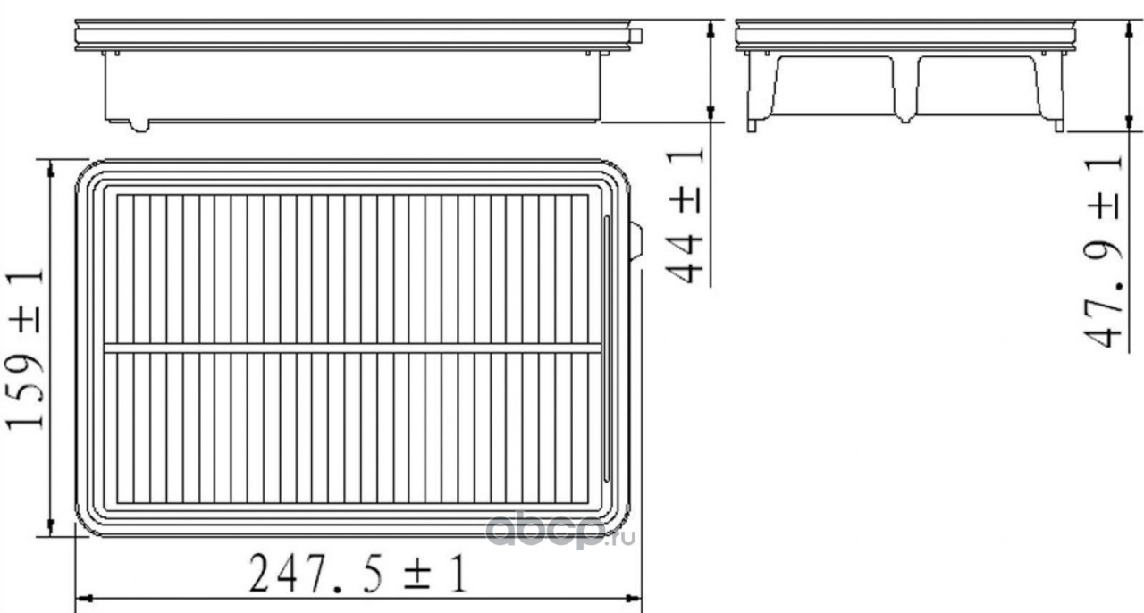 Фильтр воздушный для автомобилей Honda CR-V (12-) 2.0i · CARVILLE RACING TR55634