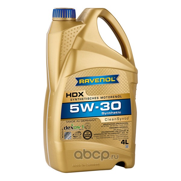 МАСЛО МОТОРНОЕ СИНТЕТИЧЕСКОЕ HDX 5W-30 4 Л