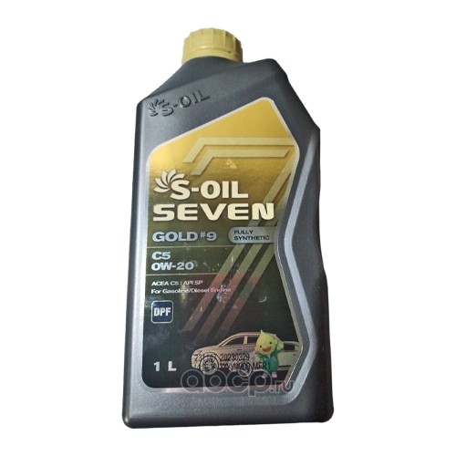 Масло моторное S-oil SEVEN GOLD9 SN C5-16 0W-20 1л