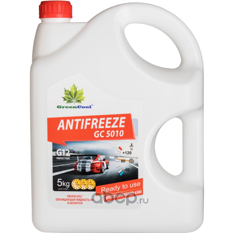 Антифриз GreenCool GC5010 G12, 5 кг (красн.)