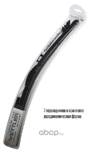 Щетка стеклоочистителя бескаркасная 400 мм PLATINUM (17504) ()