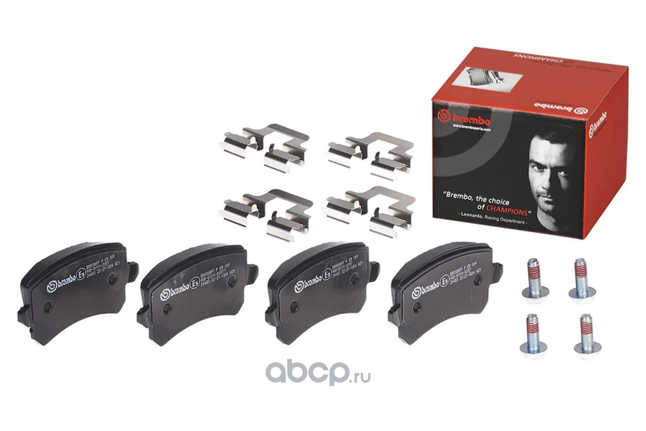 Колодки тормозные дисковые | зад | · BREMBO P85109