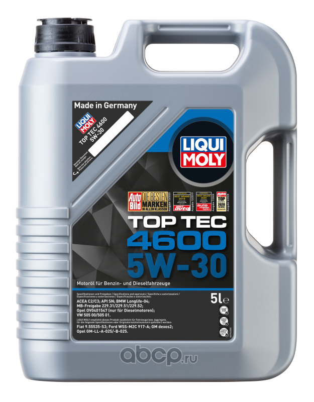 5W-30 Top Tec 4600, 5л ( НС-синт.мотор.масло)