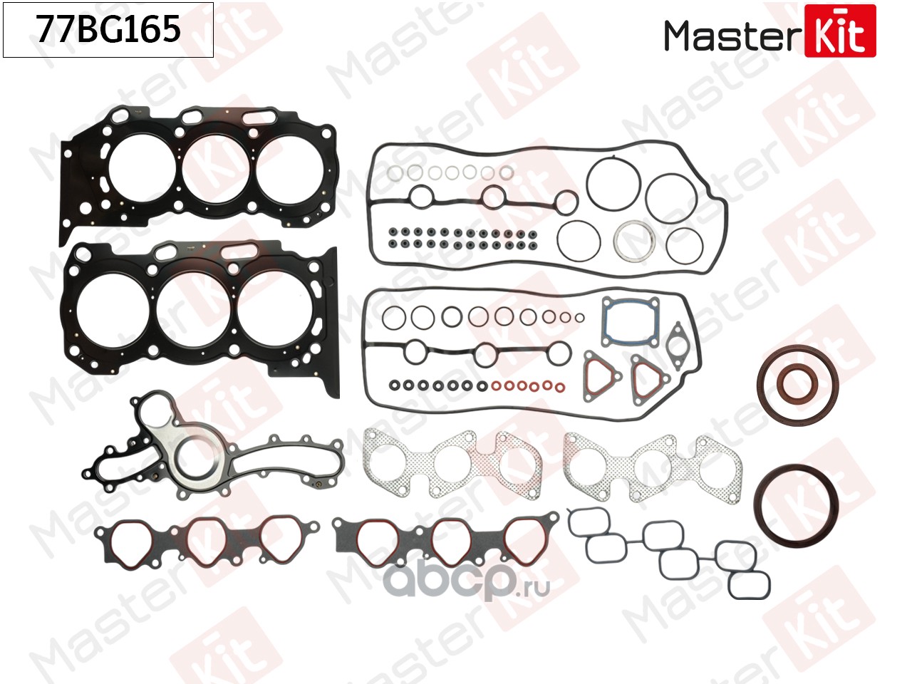 Комплект прокладок двигателя · MASTER KIT 77BG165