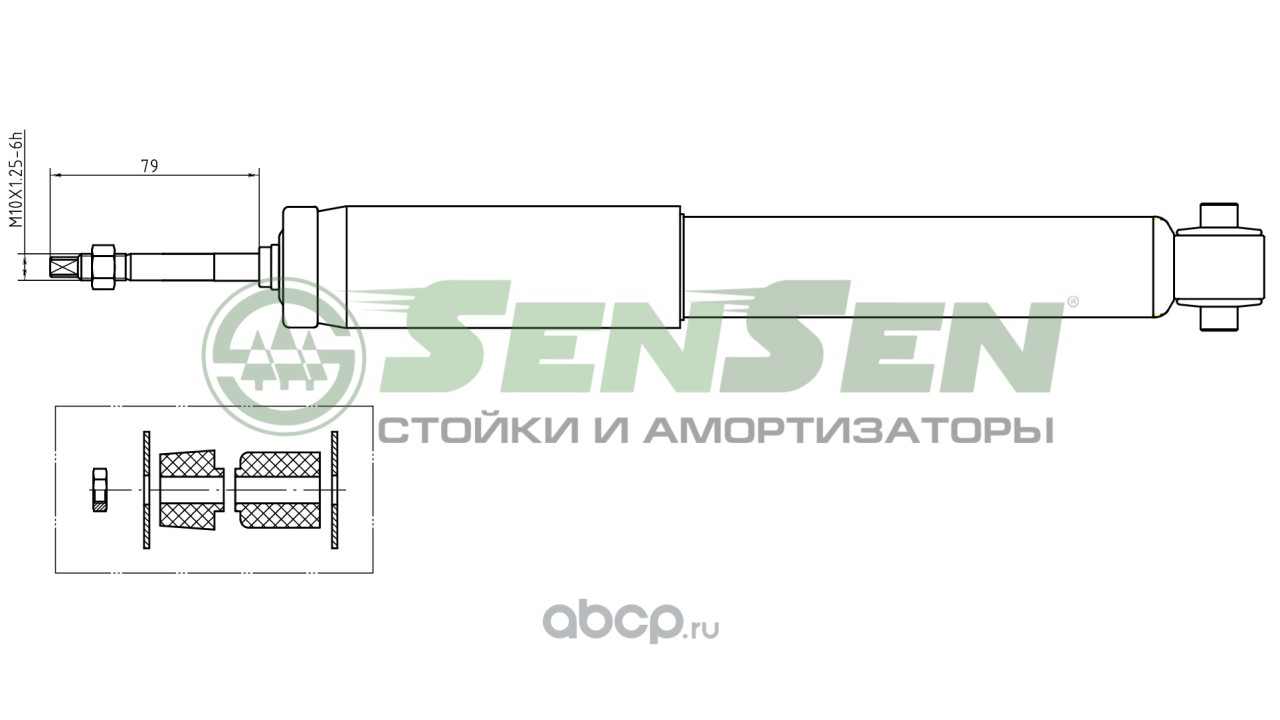 АМОРТИЗАТОР ЗАД MER W211 2.0-5.0/2.0D-4.0D 02-08 · SENSEN 32120200
