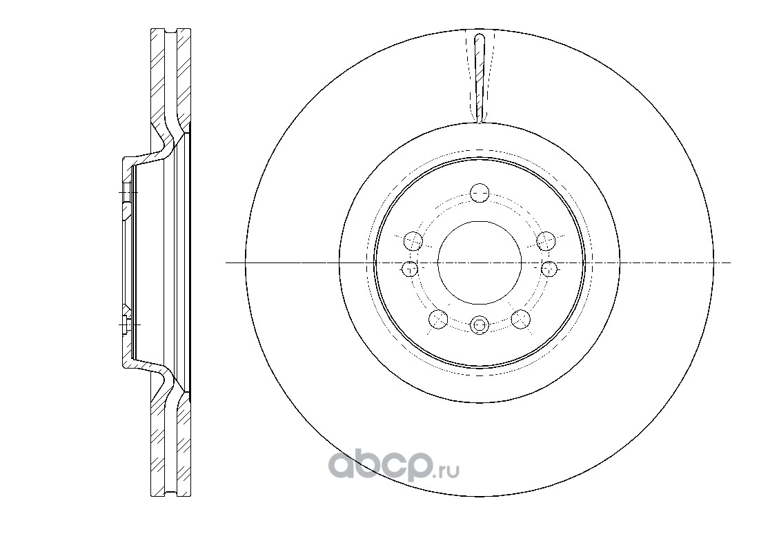 ДИСК ТОРМОЗНОЙ ВЕНТИЛИРУЕМЫЙ G-BRAKE  GR-20993