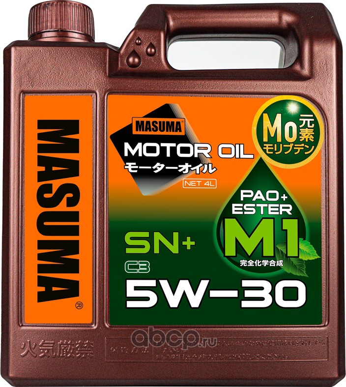 Масло моторное 5W30 M1 SN+/C3 универсальное, синтетика 4л