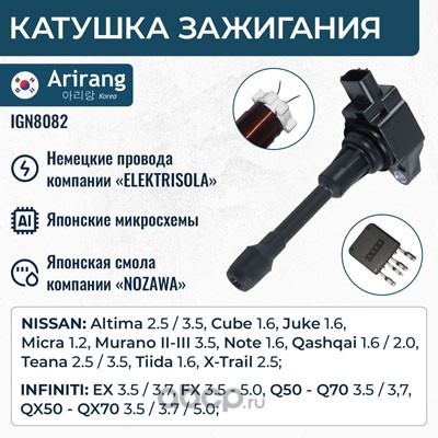 Катушка зажигания · ARIRANG IGN8082