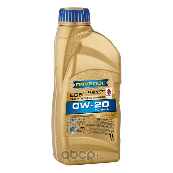 Моторное масло ravenol ecs ecosynth sae 0w-20 ( 1л) new