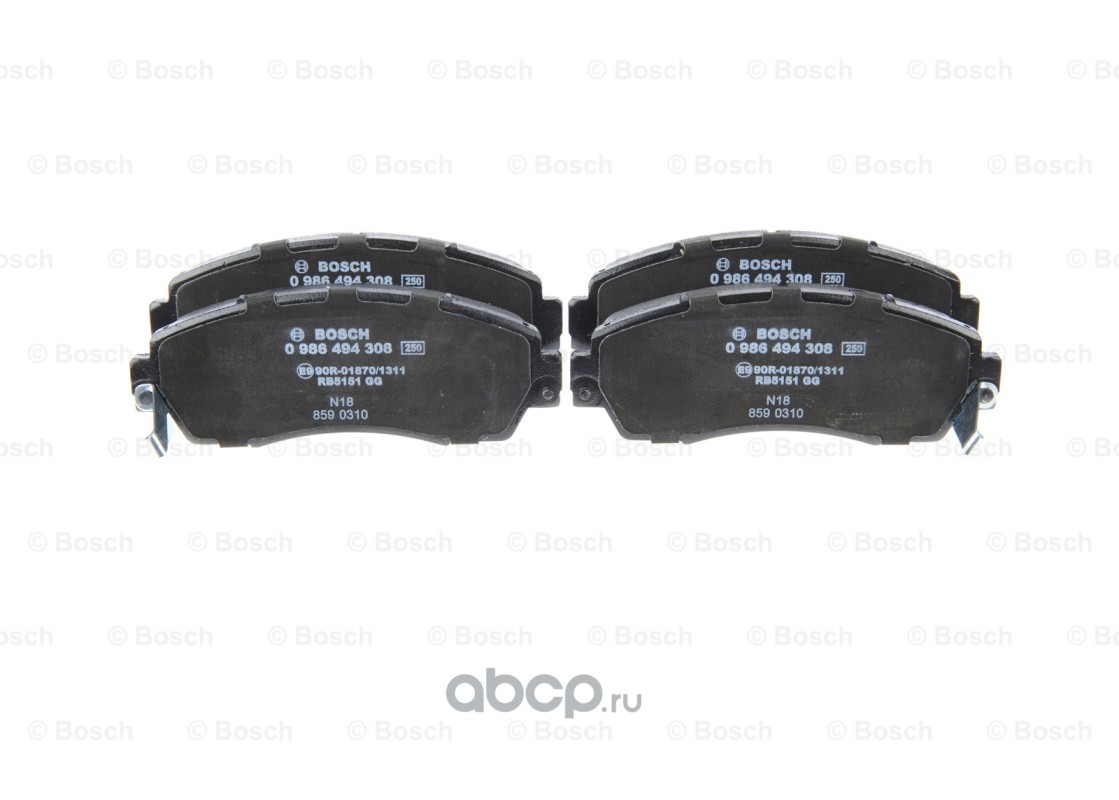 Колодки тормозные дисковые передн HONDA: CR-V III (RE) 2.4 4WD/2.4 i-VTEC 4WD/2.4 i-Vtec 4WD 06-