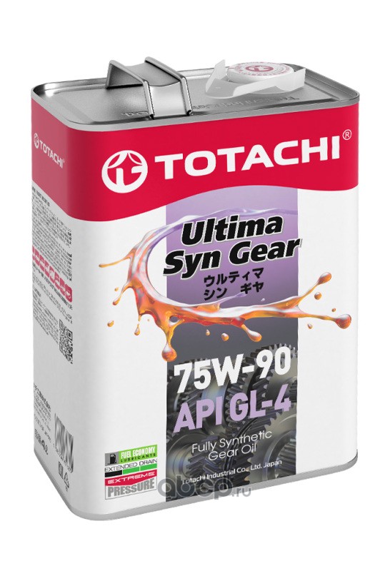 75W-90 Ultima Syn-Gear GL-4 4л (синт. транс.масло)