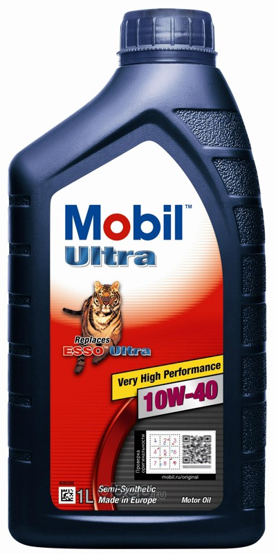 152625 Масло моторное полусинтетическое Mobil Ultra 10W-40 1л