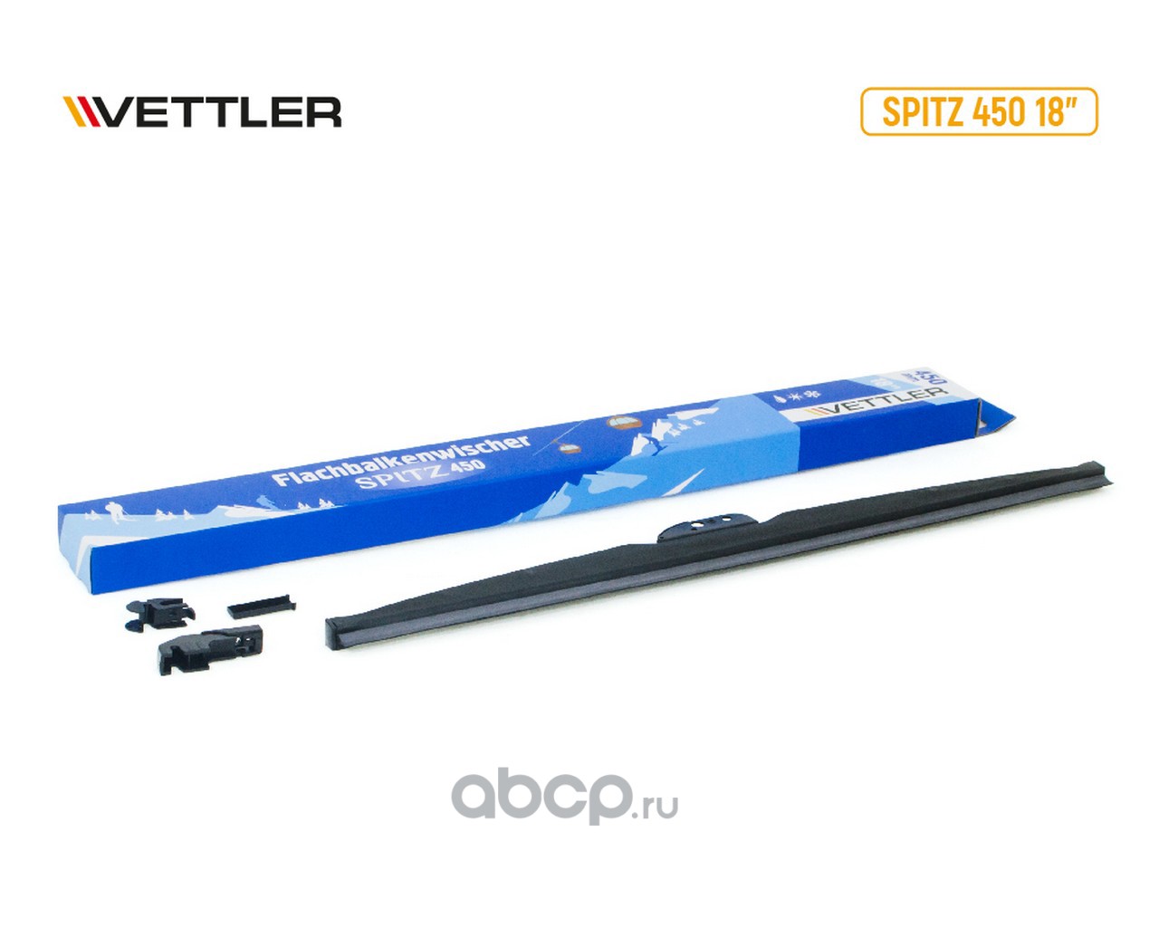 Щетка стеклоочистителя зимняя 450 мм SPITZ (17902) () · VETTLER VESPITZ450